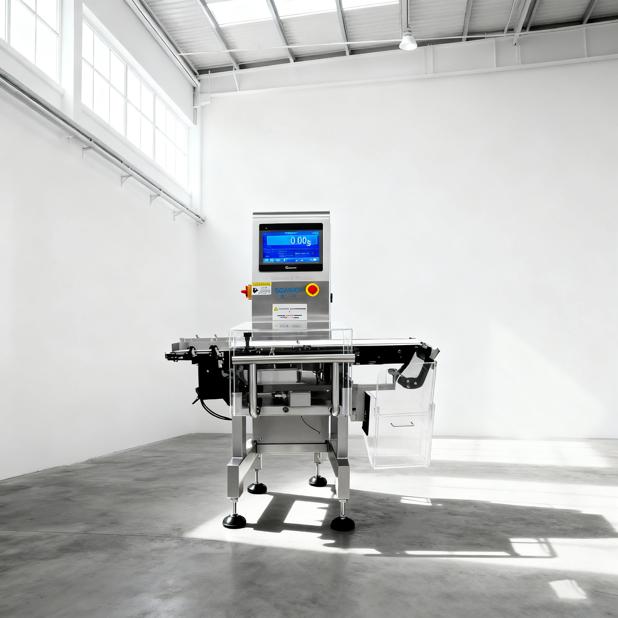 SG-100速凍油條200g自動(dòng)檢重秤，檢重機(jī)價(jià)格咨詢(xún)